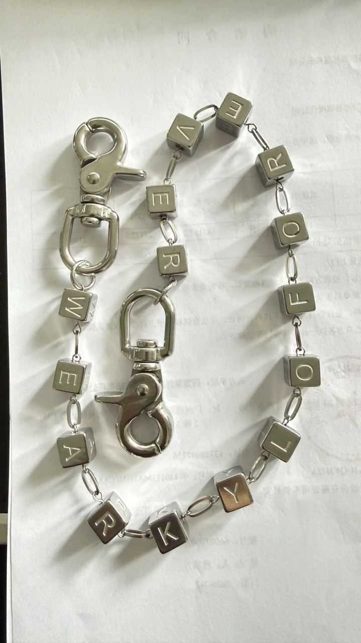 “Spelling Practice” Wallet Chain